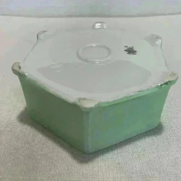 MZ Austria Hand Painted Footed Hexagon Trinket Box - Picture 11 of 13